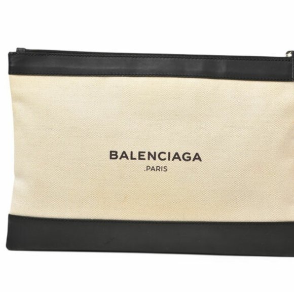 BALENCIAGA Black Leather Pouch - Picture 1 of 13